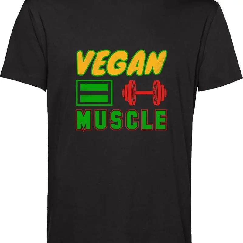 Vegan Muscle T Shirt Vegetarian Veg Lovers Vegetables Gym Workout Motivation Top