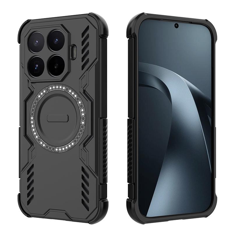 Heat Dissipation Armor Magnetic Phone Case For 17T Pro Four Corner TPU Frame Hard Plastic Shockproof Cover Coque Fundas