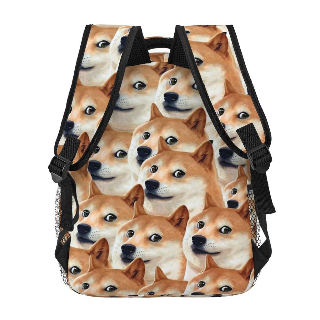 Doge Shiba Inu Memes Backpack Hot Sale Daypack Large Capacity Kids BookBag School Bag Shoulder Bags for Men Women