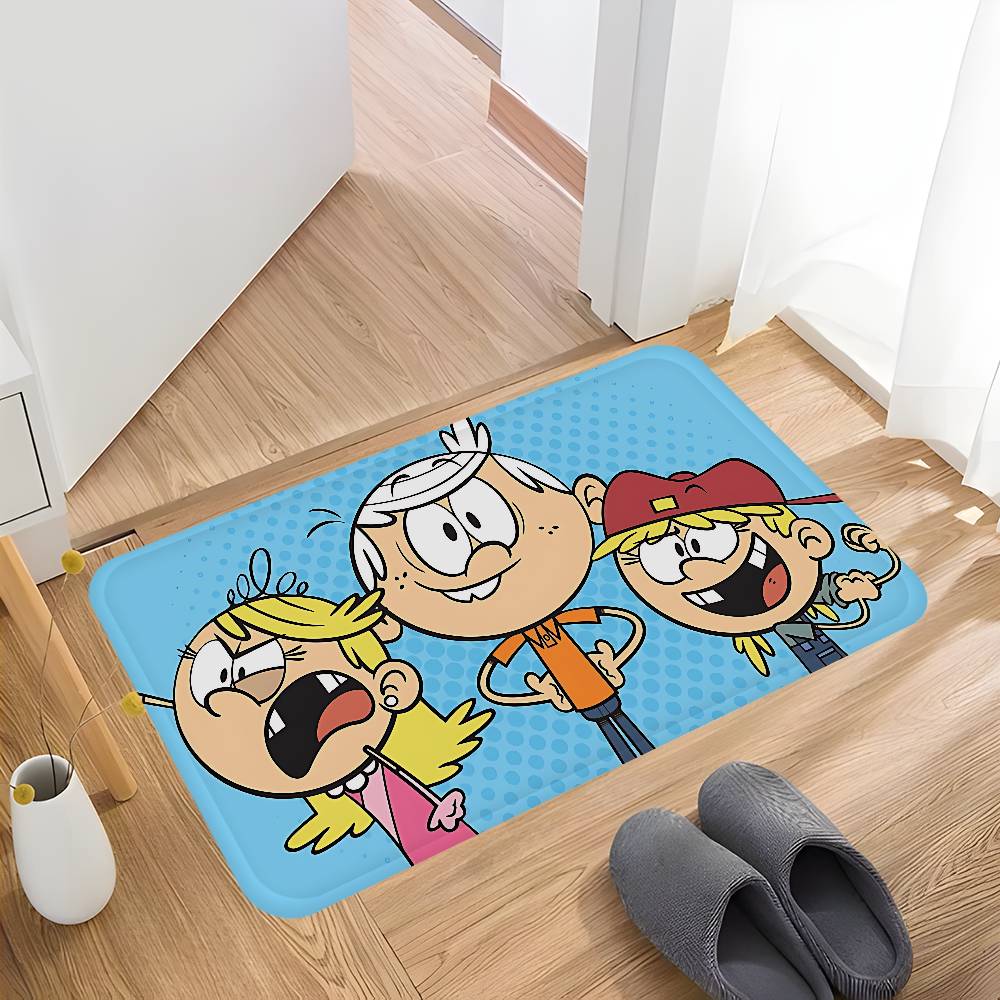 Anime T-The Loud House Kitchen Mat Kids Room Bedroom Decoration Balcony Anti-Slip Doormat Living Room Alfombra