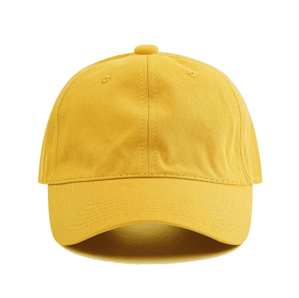 Korean & Japanese Style Soft Cotton Baseball Cap - Custom Logo Option