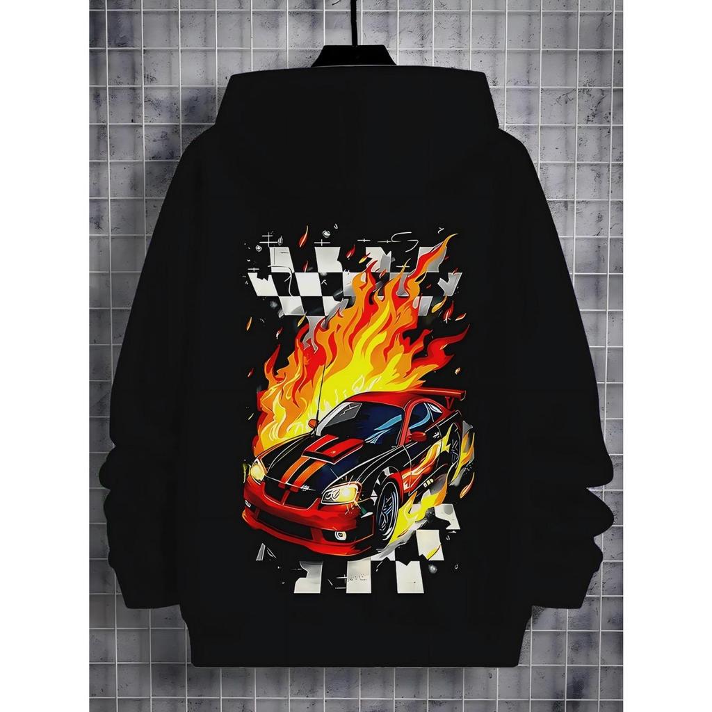 Children's Clothing, Boys' Hoodies, Long Sleeved Fashionable Printed Spring and Autumn Pullovers