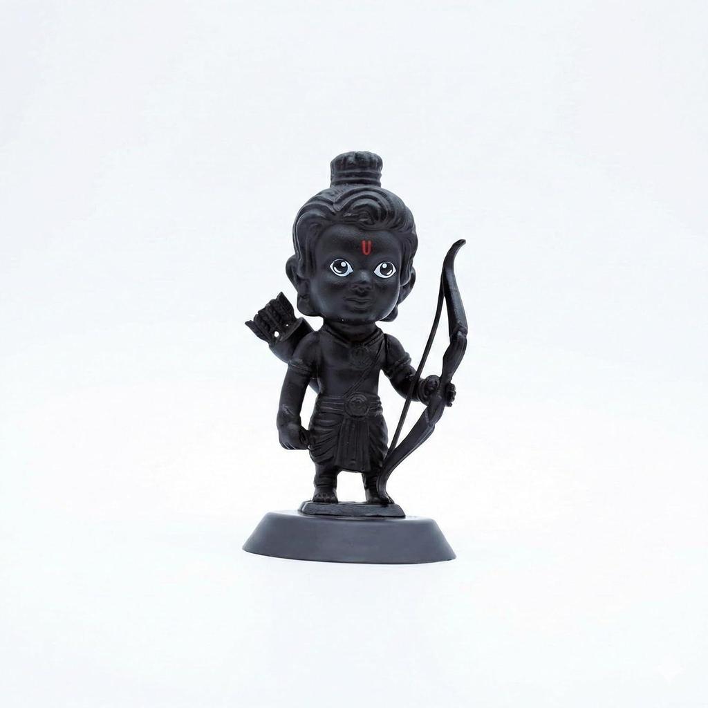 Ayodhya Lord Shree Ram Lalla Ji Idol | Dhanush Teer Kaman Figurine for Car Dashboard