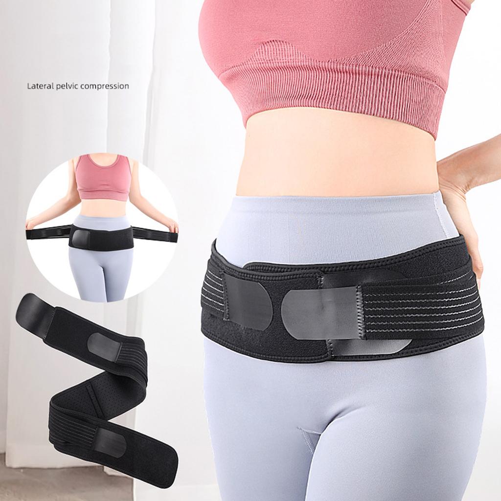Adjustable Sacroiliac Support Belt Breathable Pelvic Stabilization Wrap Band Lower Back Compression Belt for Women Men