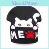 Animal Pattern Cat Knit Cap For Outdoor Activities In Autumn And Winter Fashion