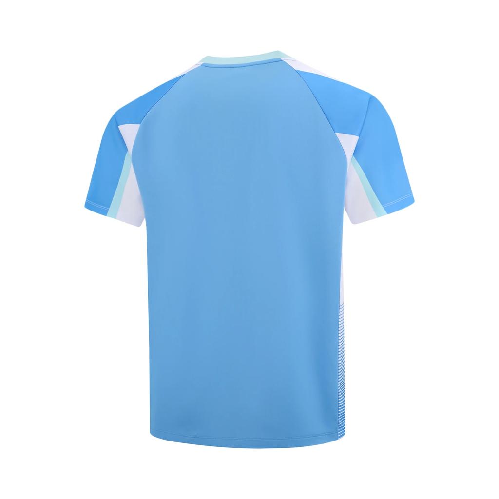 Li Ning X Xuperman Collaboration Table Tennis Series Letter Print Color Block Simple Breathable Fashion Comfortable Short Sleeve T-Shirt AAYV251-1