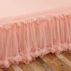 Elegant Princess Bed Skirt Non-slip Mattress Cover Ruffled Lace Bed Skirt Bedsheet Bed Cover Protector Home Bedspread Bed Skirt