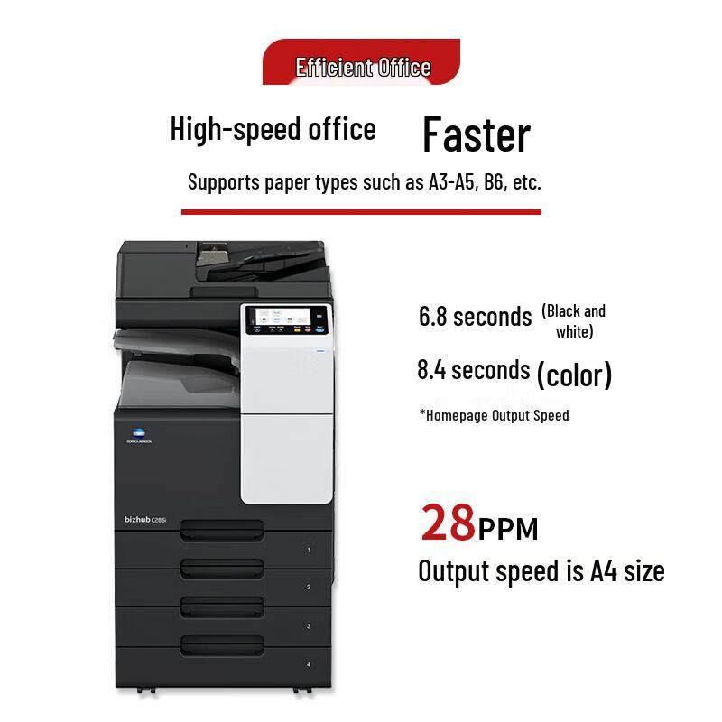 Konica Minolta bizhub C286i A3 Color Laser Multifunction Printer CN plug (adapter included)