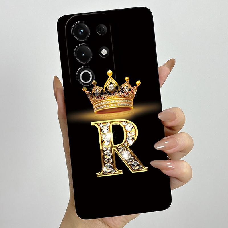 For itel S25 Ultra Case S686LN Luxury Crown Letters Matte Soft Silicone Protective Back Cover for ItelS25 S 25 Ultra 5G Fundas
