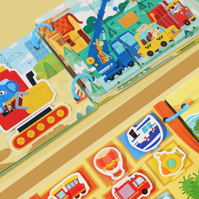 Infant Quiet Book: Educational Velcro Sticker Toy for Early Learning and Kindergarten