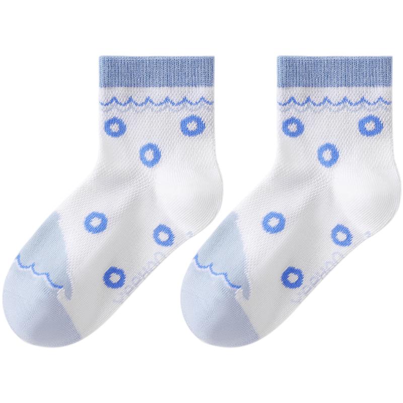 YEEHOO 7A Antibacterial Summer Mesh Cartoon Socks for Boys L