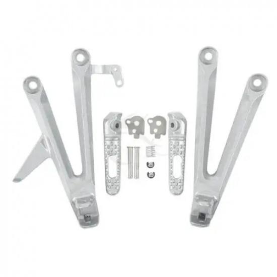 

Rear Passenger Footrest Foot Pegs For HONDA CBR1000RR 2004-2007 2006 2005 Motorcycle Accessories серебряный