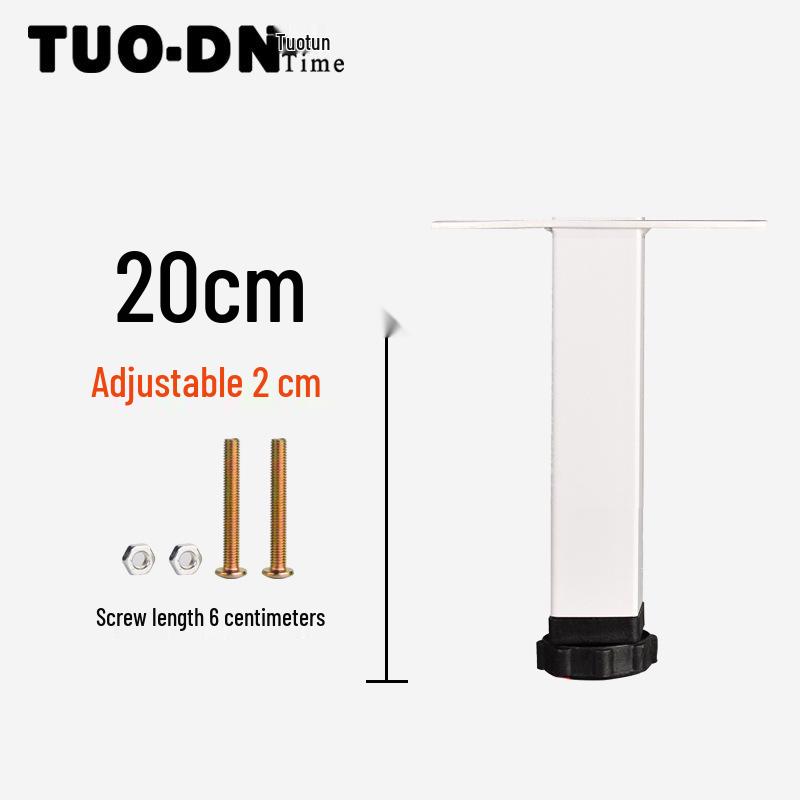 Adjustable Ribbed Bed Frame Support Legs - T-Shaped Accessories