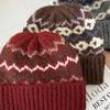 Knitted Wool Hat for Women In Autumn and Winter Versatile Retro Warm Face Showing Small Fashion High End Outdoor Cold Proof Pile Hat