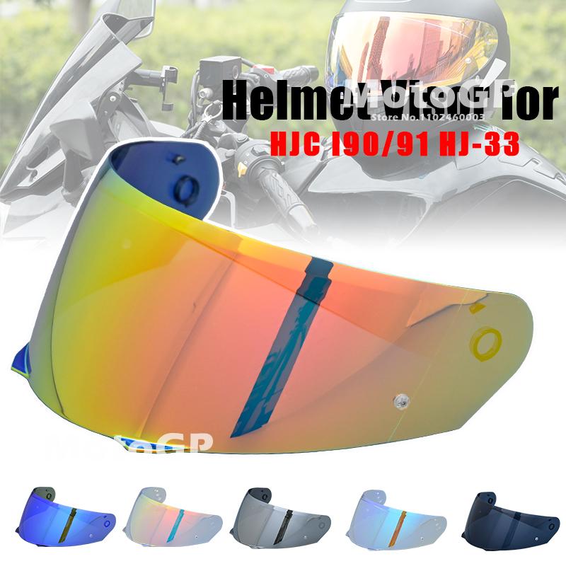 For HJC I90/91 Motorcycle Helmet Shield HJ-33 Helmet Visor Replacement Anti-UV Casco Moto Colorful Faceshield AccessoriesSpeed Sensors 6