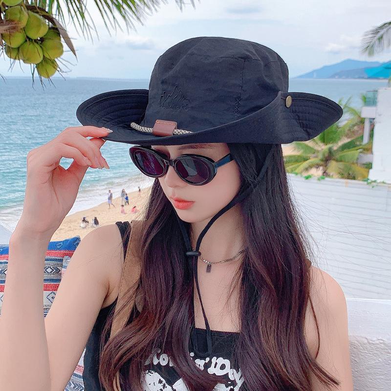 Western Cowboy Hat Summer Outdoor Breathable Quick Drying Bucket Hat Men and Women Camping Mountaineering Sun Protection Fishing Visor Hat