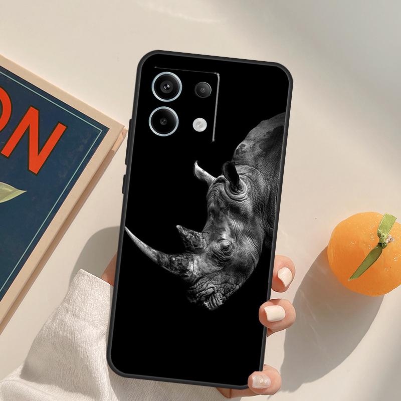 Rough Rhinoceros Rhino Beast Funda For Xiaomi Redmi Note 14 13 9 10 11 12 Pro 9S 10S 11S 12S Redmi 13C 10C 12C 14C Case
