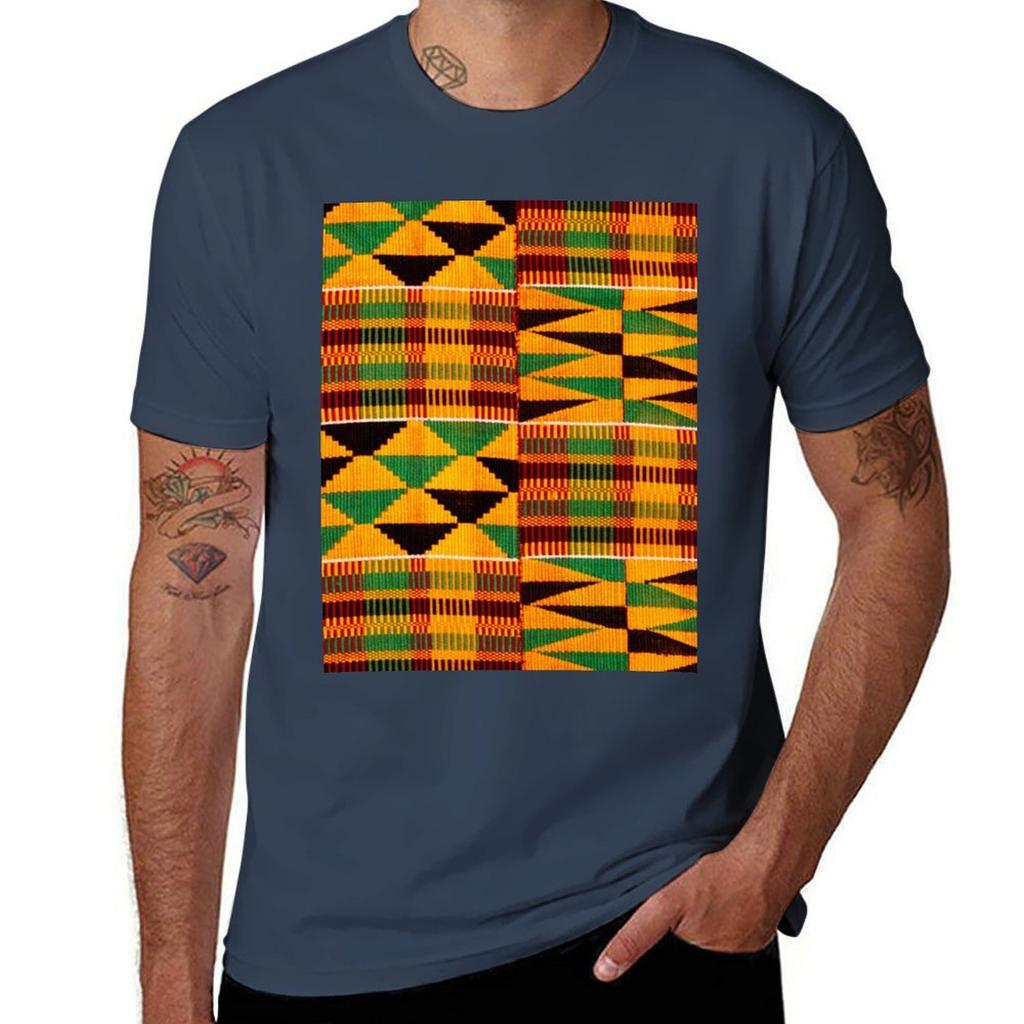 African Pattern Authentic Kente Cloth Pattern African Ghana Design Tshirt T Shirts With Prints Unisexs Graphic T Shirts Tshirt