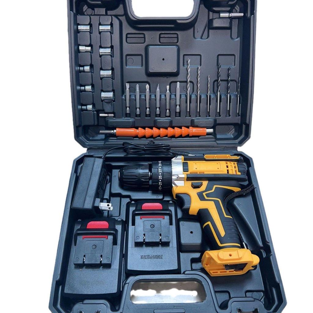 High-Power Multi-Functional Electric Drill Set with Lithium Battery Screwdriver