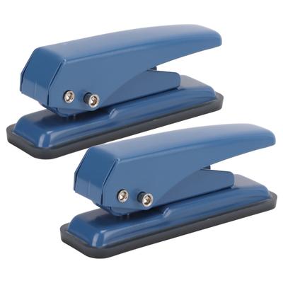 2 buc perforator cu structură de pârghie, albastru marin, pentru birou, acasă și școală