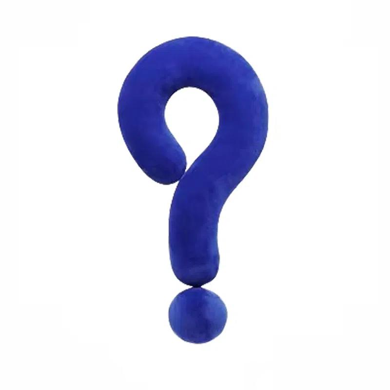 Cute Long Question Mark Pillow Multifunctional Neck Support Soft Couch Cushion Home Decor Throw Pillow