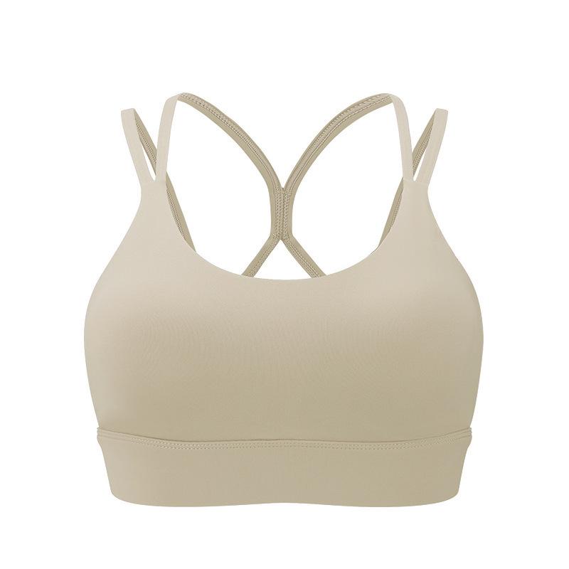 High-Intensity Cross Back Strappy Sports Bra for Women