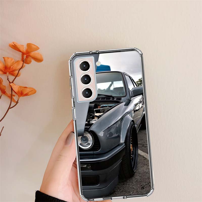 Car for B- Bmwes-S E30 Phone Case For Samsung S24 FE Galaxy S22 S25 Ultra S25 Edge S21 S23 FE S20 S10 Plus Cover Shell Coque Cle