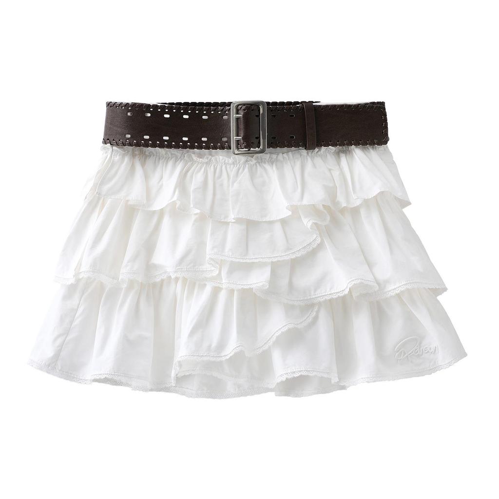 2026 Frühling Designer Romantischer Rüschen-Minirock