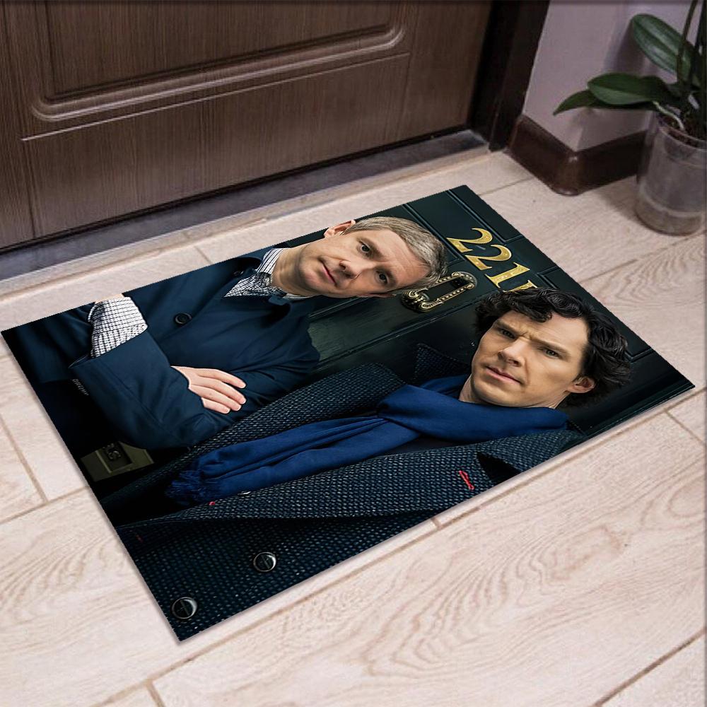 Sherlock Printed Carpet Rug for Office Chair Living Room Bedroom Kitchen Room Decor Gifts