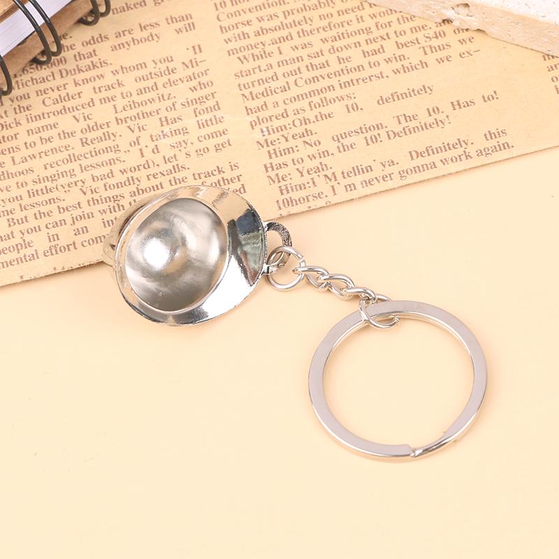 Mini Hard Hat Keychain 3D Helmet Practical Gift Pendant Safety Protection