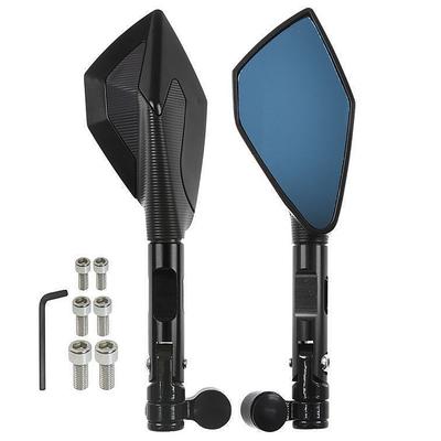 CNC Aluminum Motorbike Handlebar Mirrors Blue Rearview Mirror Convex for Honda X-ADV 750 Grom MSX125