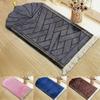 High Quality Soft Prayer Mat Gold Rimmed Thick Sponge Prayer Carpet Rug Tassel Embossed Flannel Home Carpets For Multiple Scenes