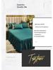 Solid Color Princess Style Brushed Bed Skirt with Dustproof Full Wrap