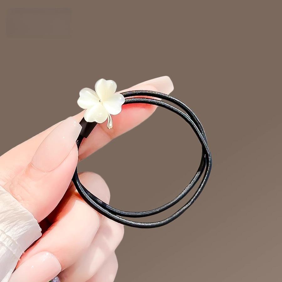 Exquisite Forest Style Butterfly Crystal Hair Ties - Durable Rubber Bands for Women