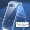 For Google Pixel 9a Case TPU PC Transparent Phone Cover with Airbag Corner Protection
