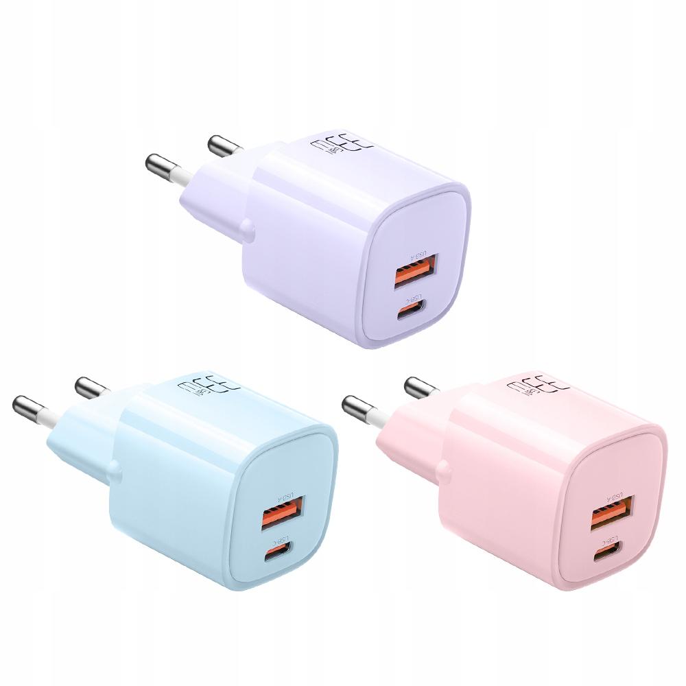 Usb/Usb-C Charger, Fast, Nano, Gan 33W Pd, Blue Mcdodo