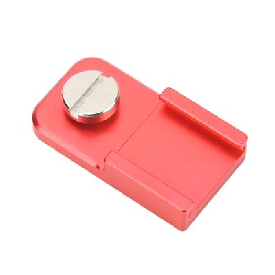 Camera Cold Shoe Mount Aluminum Alloy Cold Shoe Mount Adapter with 1/4in Screw for Microphones Fill