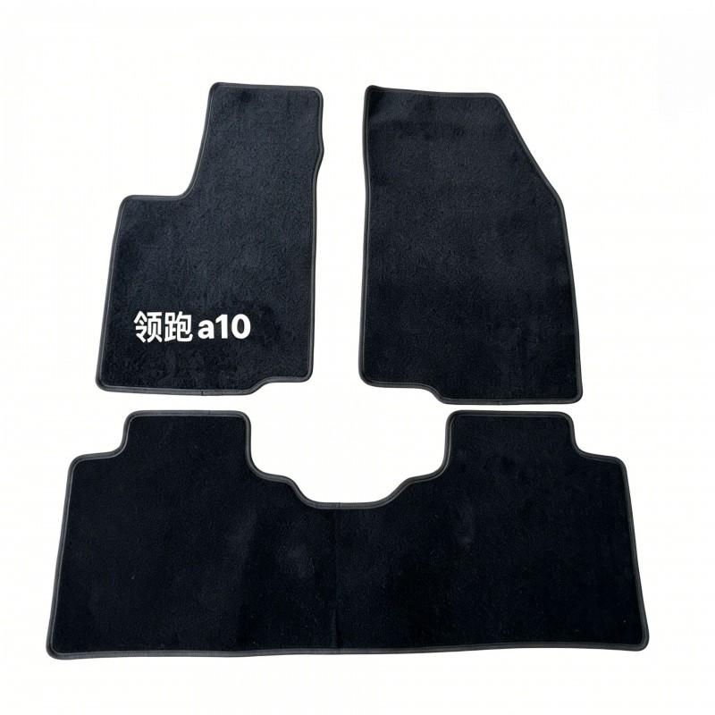 Black Velvet Car Floor Mats Set Leapmotor C01 C11 C10 Lafaa5 B10 B01 A10 C16 Anti-Slip Full Coverage Carpet Style