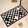 Bathroom Absorbent Floor Mat, Diatom Mud Quick-drying Mat, Toilet Door Carpet, Toilet Anti-skid and Anti-drop Foot Mat