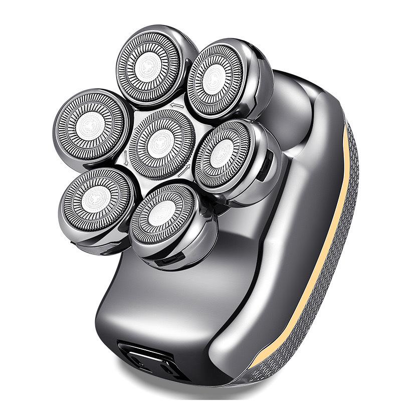 Smart Electric Men's Shaver: Seven-Blade Bald Head Clipper and Multi-Functional Razor