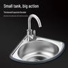 Yipan 304 Stainless Steel Triangular Kitchen Sink