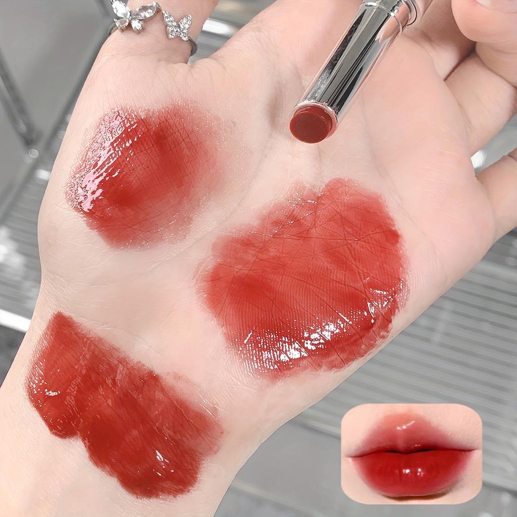 Feuchtigkeitsspendender Lipgloss, Hydrierend, Spiegelglanz-Finish, Rosa Lippenstift für Frauen, Feuchtigkeitsreich, Nicht klebriger Lippenstift, Perfekt für den täglichen Gebrauch