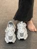 Fashion Women  Flat Shoes Trainers Ladies Thick Sole Shoes Thick Sole Tennis Vulcanized Shoes Fashion Casual