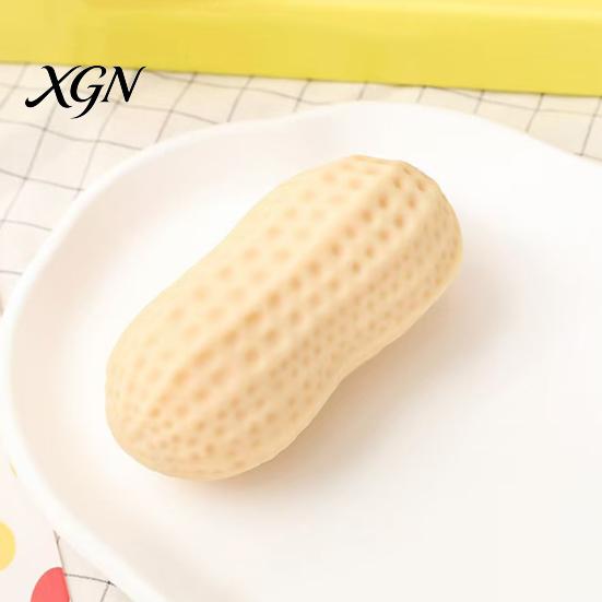 Hand Stress Reliever Simulated Peanut Squeeze Toy Relieving Shape Sensory Stretchy Fidget Anti-anxiety Relaxation