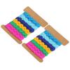2 Stück Farbige Zickzack-Bänder DIY Handgefertigtes Material Stoff Haaraccessoires Nähdekoration 8mm(1 )