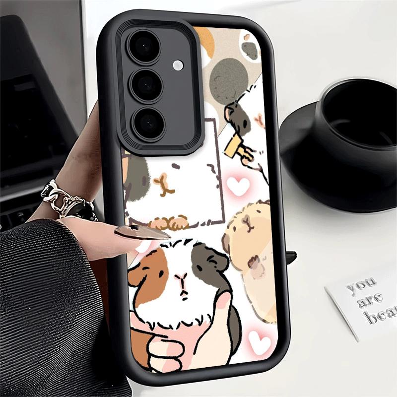 Phone Case for Samsung Galaxy A17 A16 A15 A14 A13 Cartoon Cute Hamster A56 A36 A26 A55 A35 A25 A54 A34 A24 A53 A33 A23 A07 A06