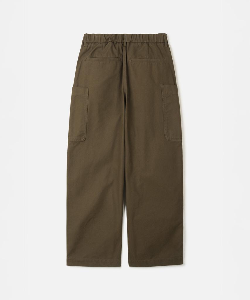 247Silijeu [247 X Vana] Half-Set Cotton Surge Pocket Pants Brown