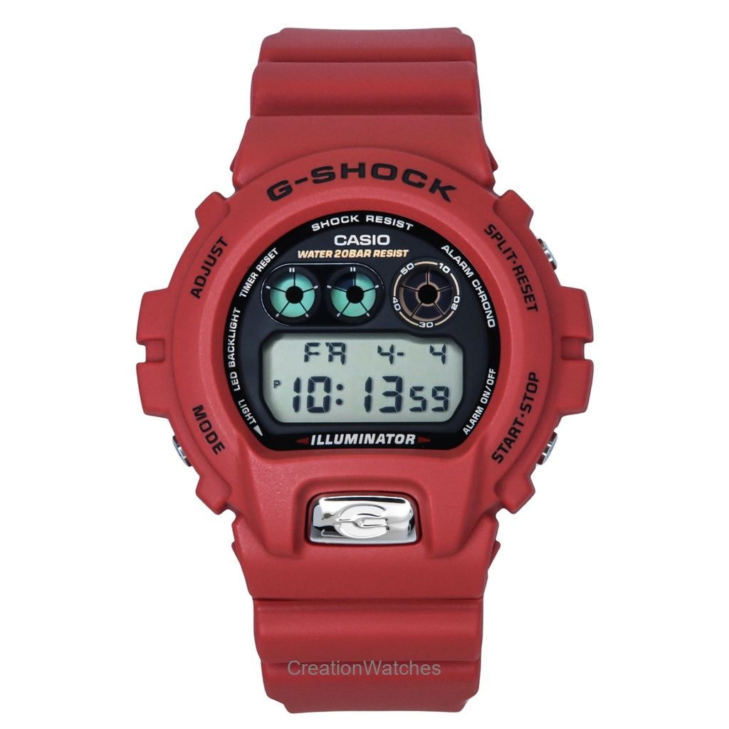 

Casio G-Shock Digital 30th Anniversary Bio-Based Resin Quartz DW-6900TR-4 200M Men s Watch чёрный