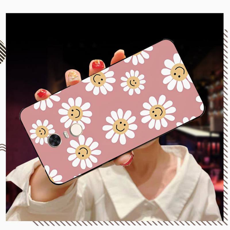 Flowers Daisy Smile Phone Case for Redmi 5 6 7 8 9 A 5plus K20 4X S2 GO 6 K30 Pro