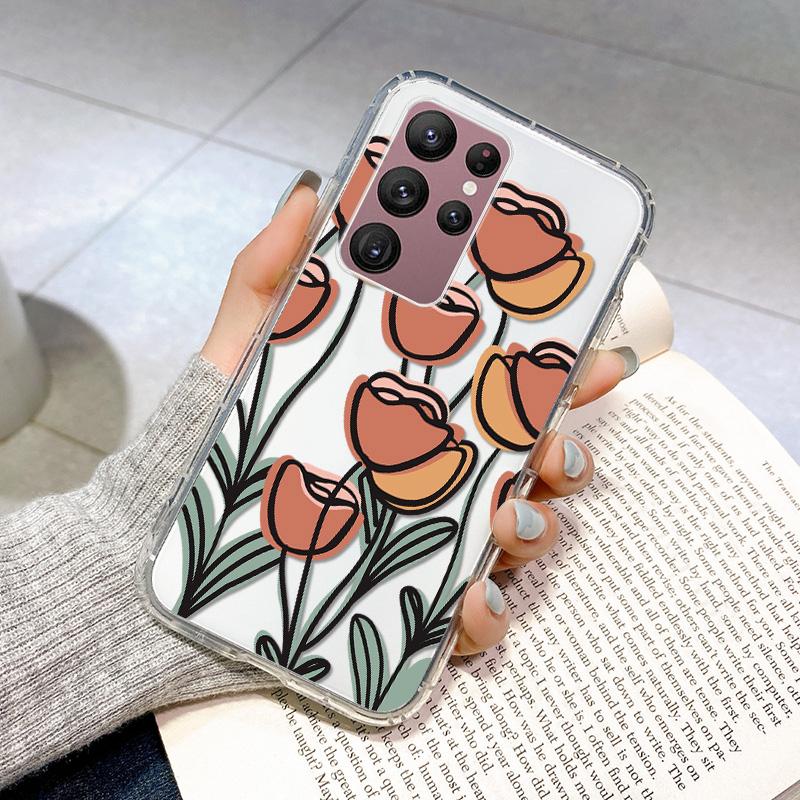 

Чехол для Samsung A52, силиконовый чехол для Galaxy A52S 5G A51 A12 S22 Ulltra S20 FE S21 A32 4G A71 A21S A50 A30S Flower Funda S22 Ultra